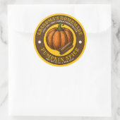 Eigene Pumpkin-Gewürzvorlage Runder Aufkleber (Tasche)