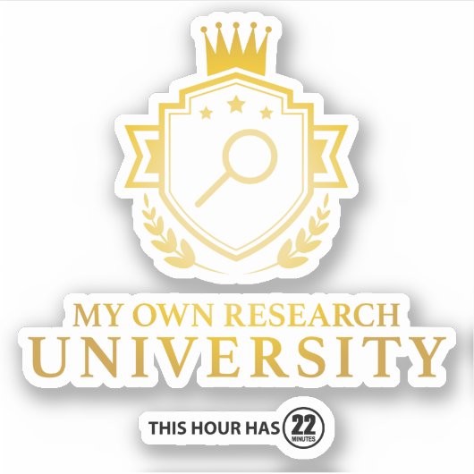 Eigene Recherche U - 22 Minuten Aufkleber (Vorderseite)