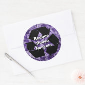 Eigene Reduzierung, Wiederverwendung, Recycle von  Runder Aufkleber (Umschlag)