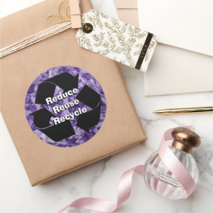 Eigene Reduzierung, Wiederverwendung, Recycle von  Runder Aufkleber