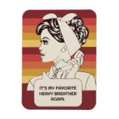 Eigene Retro-Frau Magnet (Vertikal)