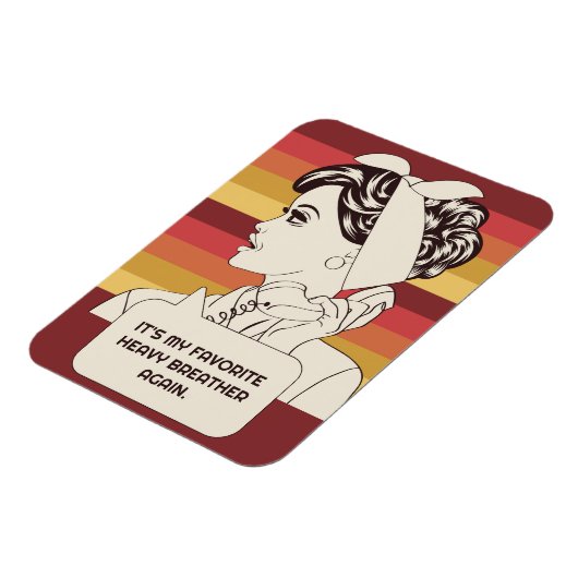 Eigene Retro-Frau Magnet (Linke Seite)