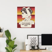 Eigene Retro-Frau Poster (Heimbüro)