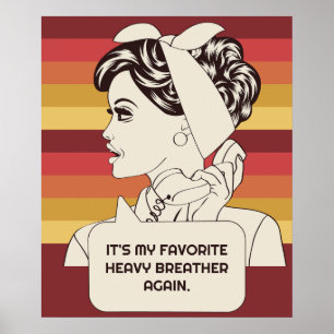 Eigene Retro-Frau Poster
