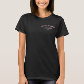 Eigene Retro Groovy Back Print Wedding Party T-Shirt (Vorderseite)