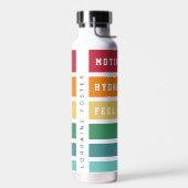 Eigene Retro-Streifen motivieren, hydrieren, sich Trinkflasche (Links)