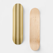 Eigene Retro-Surfboard-Art Gold-Skateboard Skateboard (Vorderseite)