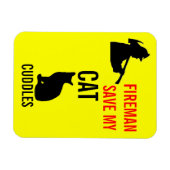 Eigene Rett der Brandsicherheit bei Katzen Magnet (Horizontal)