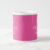 Eigene rosa Prinzessenkrone überdimensioniert 20oz Jumbo-Tasse (Vorderseite)