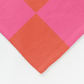 Eigene rosa und rote Karton-Hochzeit Fleecedecke (Ecke)