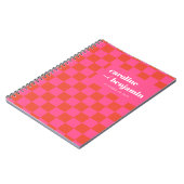 Eigene rosa und rote Karton-Hochzeit Notizblock (Linke Seite)