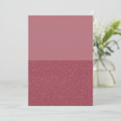 Eigene Rose - Goldene Split-Einladung (Matte + Lär Einladung (Stehend Vorderseite)