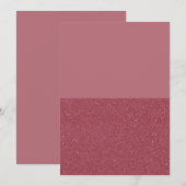 Eigene Rose - Goldene Split-Einladung (Matte + Lär Einladung (Vorne/Hinten)