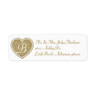 Eigene Rücksendeadresse für das Gold Heft Monogram