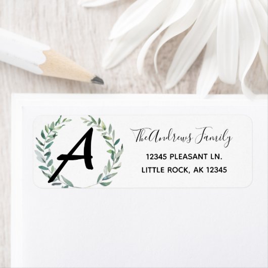 Eigene Rücksendeadresse für Olive Branch Watercolo (Insitu)