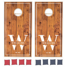 Eigene rustikale Bauernfamilie Monogramm Name Holz