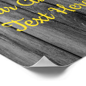 Eigene rustikale Sonnenblumen-Jubiläumszeichen Par Poster (Ecke)