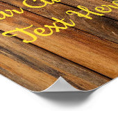 Eigene rustikale Sonnenblumen-Jubiläumszeichen Par Poster (Ecke)