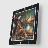 Eigene Schatten: Adlerstern Quadratische Wanduhr (Winkel)