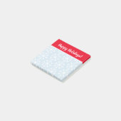 Eigene Schneeflocke Weihnachtsgeschenk Post-it Klebezettel (angewinkelt)