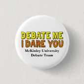 Eigene Schule für lustige Rede und Diskussion Button (Vorderseite)