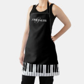 Eigene schwarz-weiße Klaviertasten Küche Schürze (InSitu)