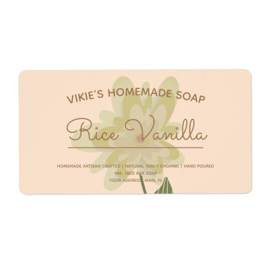 Eigene Seife - Blumenbezug (Vorne)