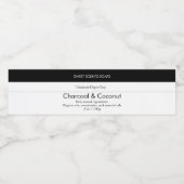 Eigene Seife Hinzufügen Ihres Logos Schwarze Bar F Wasserflaschenetikett (Einzelnes Label)