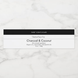 Eigene Seife Hinzufügen Ihres Logos Schwarze Bar F Wasserflaschenetikett