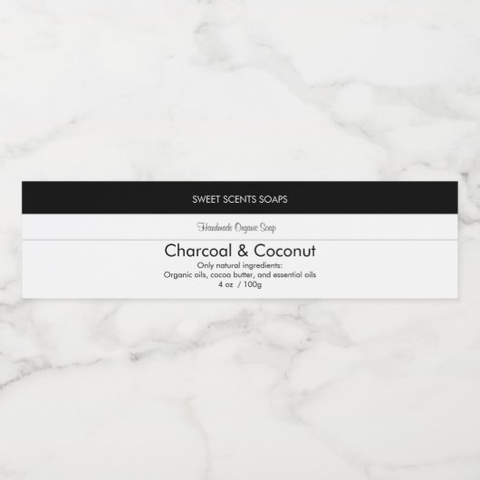 Eigene Seife Hinzufügen Ihres Logos Schwarze Bar F Wasserflaschenetikett (Einzelnes Label)