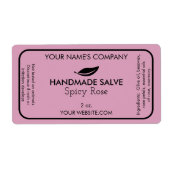 Eigene Seifen oder Salben Labels Moderne Leaf-Seif (Vorne)