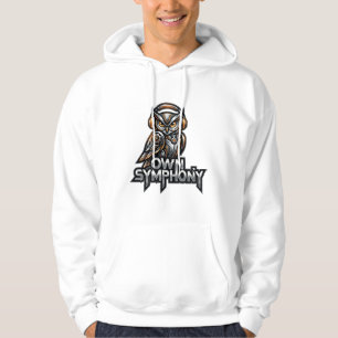 Eigene Sinfonie – futuristische Musik Eule Hoodie