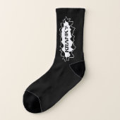 Eigene Socken mit Namen oder lustigen launischen A (Links - Außen)