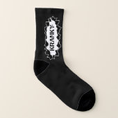 Eigene Socken mit Namen oder lustigen launischen A (Links - Innen)