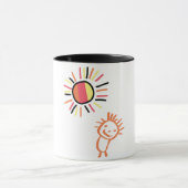 eigene Sonne machen Tasse (Zentrum)