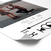 Eigene Spotify Music Foto Jubiläum Print Poster (Ecke)