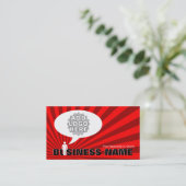 eigene Sprechblase schaffen Visitenkarte (Stehend Vorderseite)