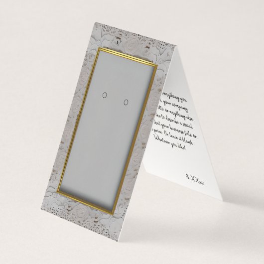 Eigene, Stehende Ofenplatine mit Goldrahmen (Vorderseite)