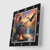 Eigene Ströme: Adlerhorgel Quadratische Wanduhr (Winkel)