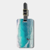 Eigene Surf-Foto-Reise hinzufügen Gepäckanhänger (Vorderseite vertikal)