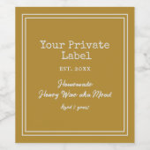 Eigene Tafelwein, hausgemachte Marmelade Weinetikett (Einzelnes Label)