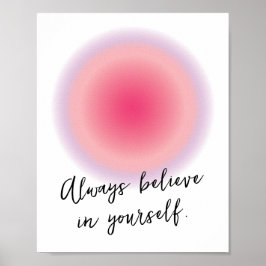 Eigene Teen Girl-positive Inspiration Zitat Poster