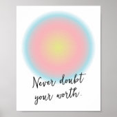 Eigene Teen Girl-positive Inspiration Zitat Poster (Vorne)