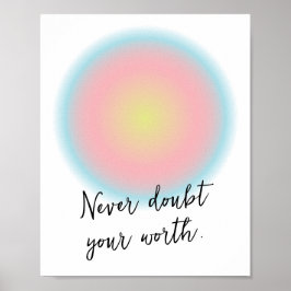 Eigene Teen Girl-positive Inspiration Zitat Poster