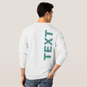 Eigene Text- oder Namensvorlage Mens Lang Sleeve B T-Shirt (Schwarz voll)
