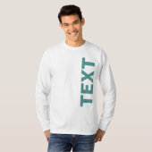 Eigene Text- oder Namensvorlage Mens Lang Sleeve B T-Shirt (Vorne ganz)