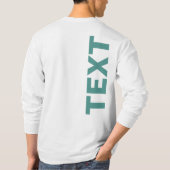 Eigene Text- oder Namensvorlage Mens Lang Sleeve B T-Shirt (Rückseite)
