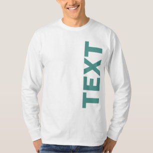 Eigene Text- oder Namensvorlage Mens Lang Sleeve B T-Shirt