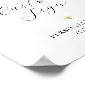 Eigene Textzeichen für die Goldene Bienendusche Poster (Ecke)