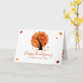 Eigene Thanksgiving-Herbstbaumkarte Karte (Gelbe Blume)